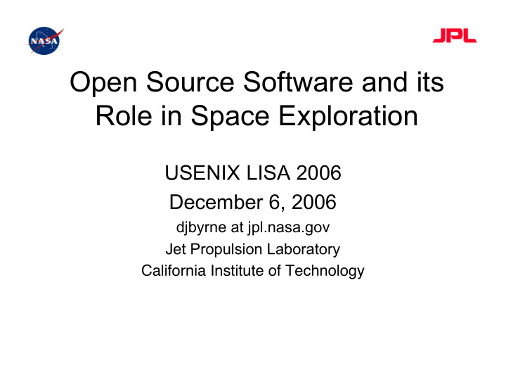 open source software and its role in space exploration