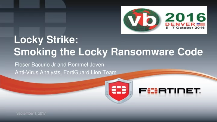 smoking the locky ransomware code