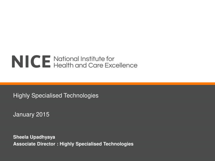 highly specialised technologies january 2015