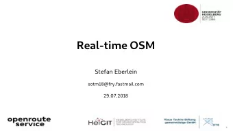 R  e  a  l  -  t  i  me  O  S  M  S  t  e  f  a  n  E  b  e  r  l  e  i  n  s  o  t  m1  8  @f  r