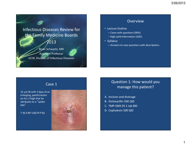 infectious diseases review for