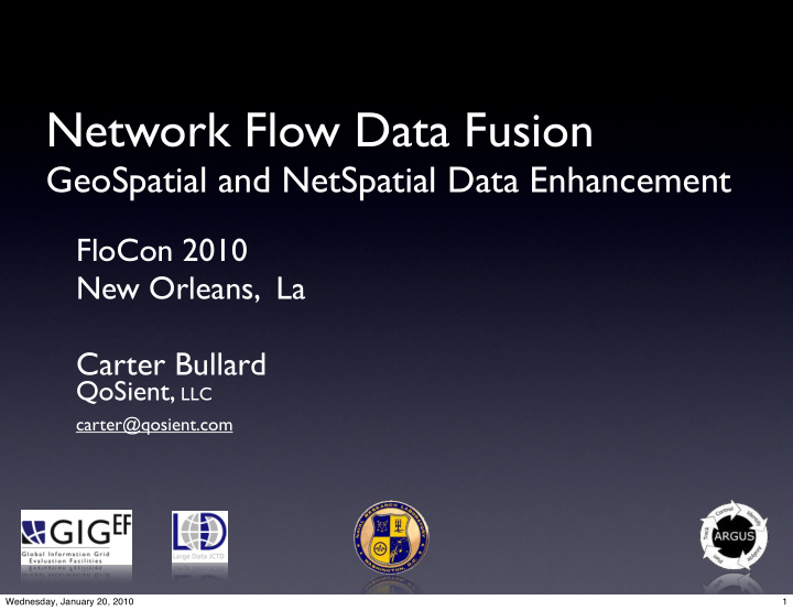 network flow data fusion