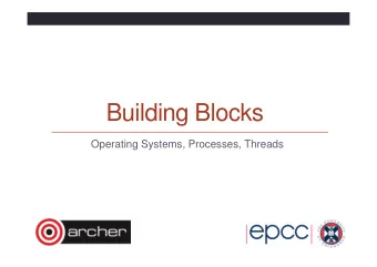 Building Blocks  Operating Systems, Processes, Threads  Reusing this material  This work is