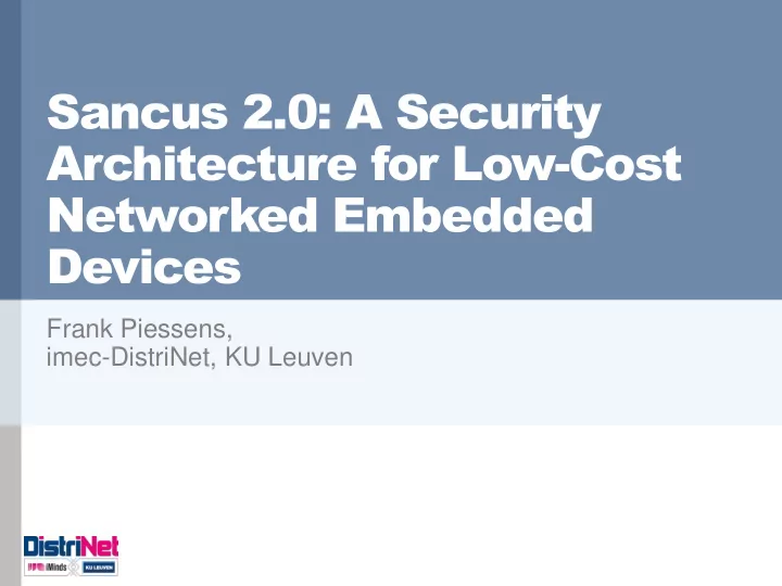 networked embedded