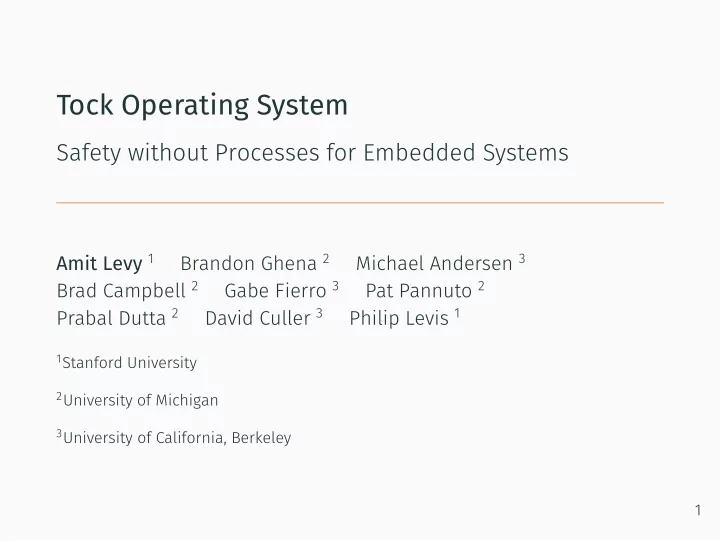tock operating system