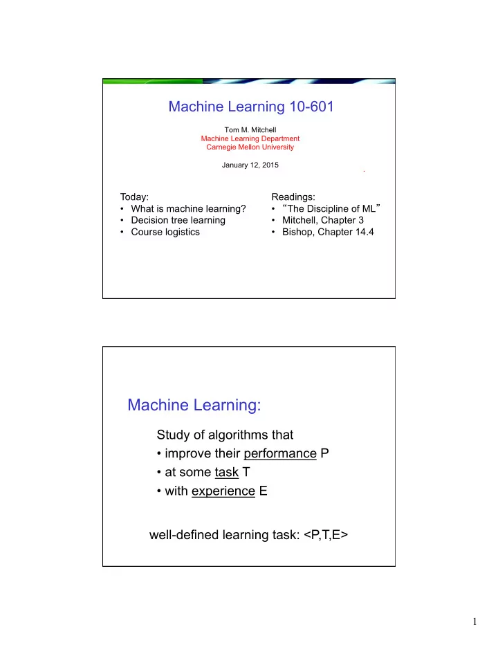 machine learning
