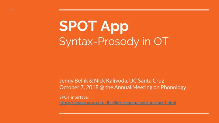 spot app