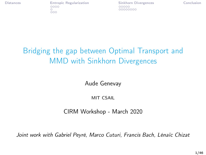 bridging the gap between optimal transport and mmd with