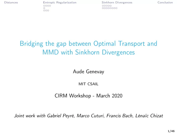 bridging the gap between optimal transport and mmd with