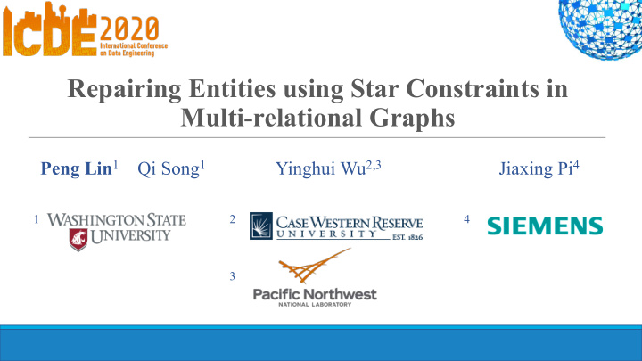 repairing entities using star constraints in multi
