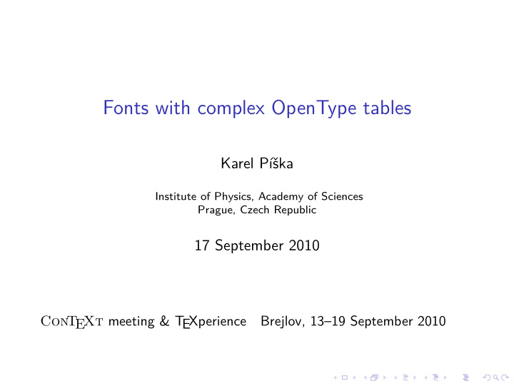fonts with complex opentype tables