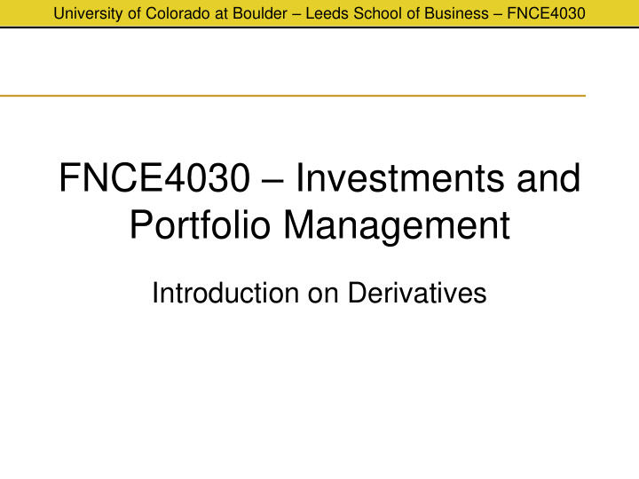 portfolio management