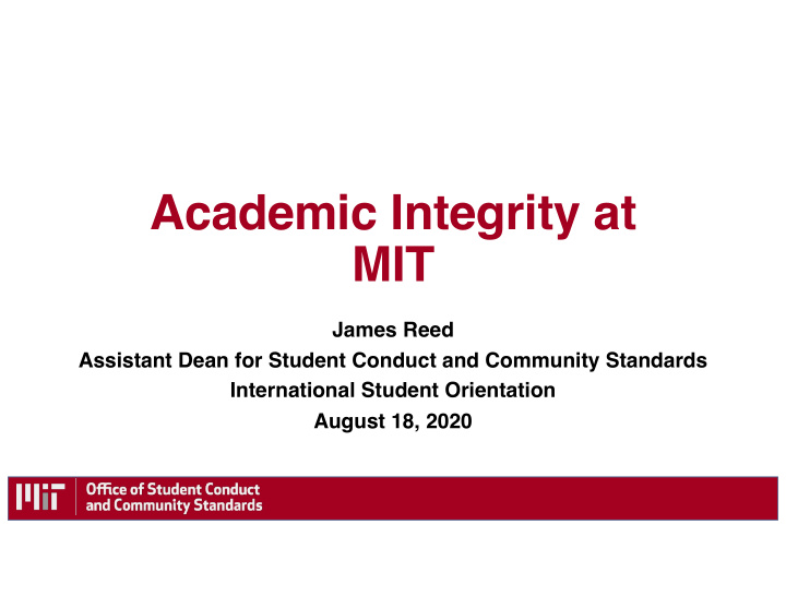 academic integrity at mit
