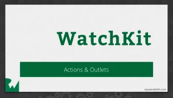 WatchKit  Actions &amp; Outlets  Actions &amp; Outlets  App  Extension  (Interface)  (Code)  Watch