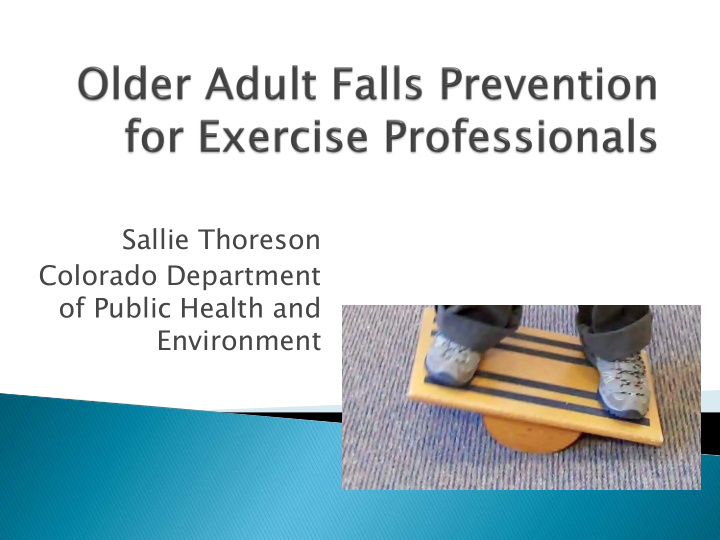 sallie thoreson colorado department of public health and