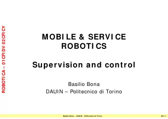 MOBI LE &amp; SERVI CE  ROBOTI CS  ROBOTI CS  CFI DV  CA  01  Supervision and control  OBOTI C