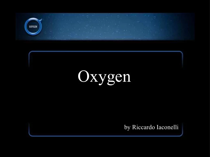 oxygen