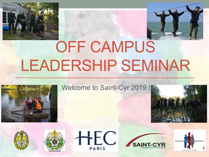 off campus leadership seminar