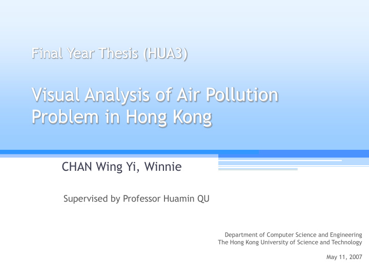 visual analysis of air pollution problem in hong kong