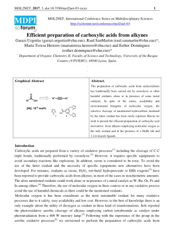 MOL2NET, 2017 , 3, doi:10.3390/mol2net-03-xxxx  2  alkynes in presence of a nickel(II) salt and a
