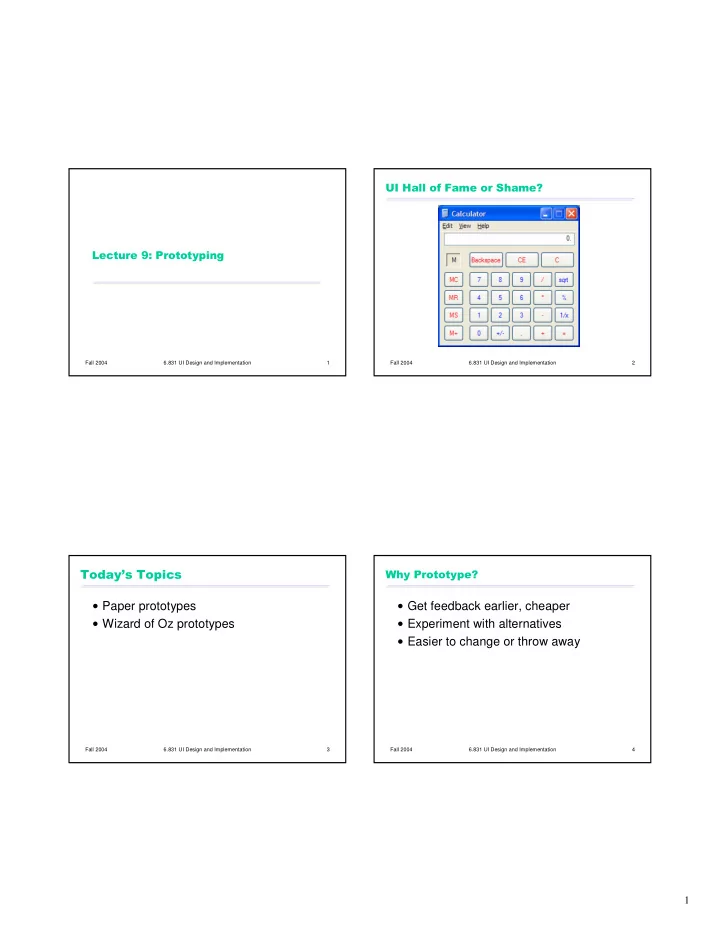 paper prototypes