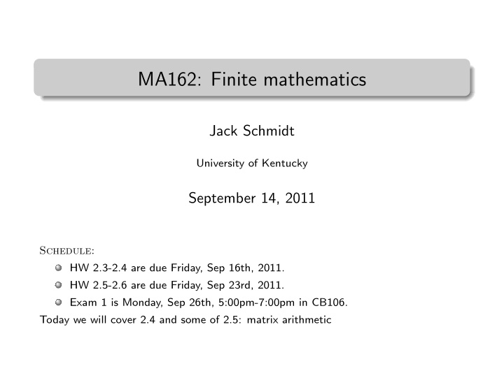 ma162 finite mathematics