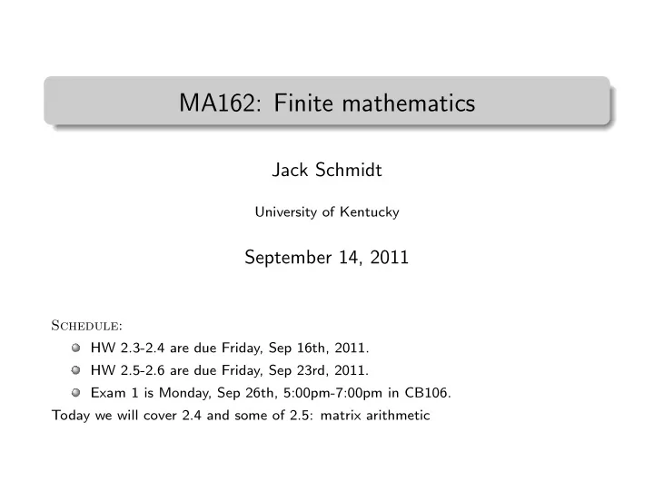 ma162 finite mathematics