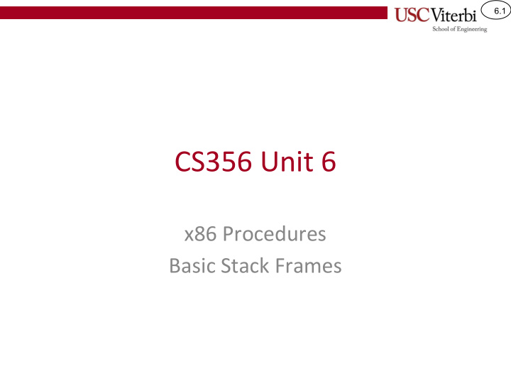 cs356 unit 6