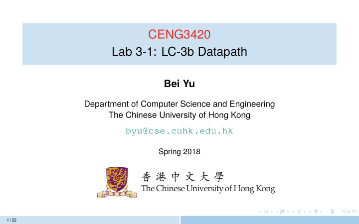 ceng3420 lab 3 1 lc 3b datapath