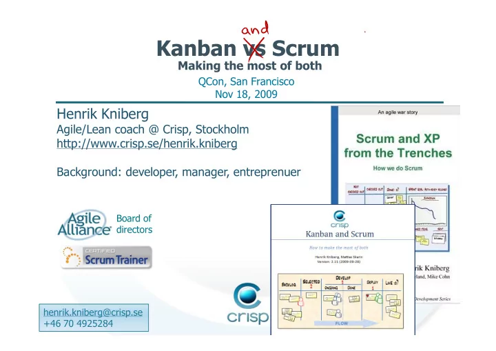 kanban vs scrum