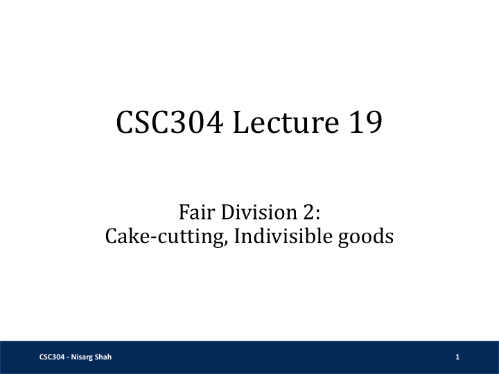 csc304 lecture 19
