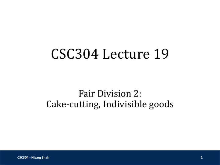 csc304 lecture 19
