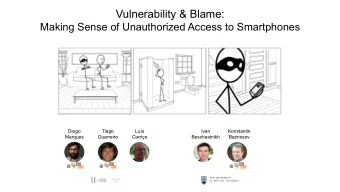 Vulnerability &amp; Blame:  Making Sense of Unauthorized Access to Smartphones  Diogo  Tiago  Lus