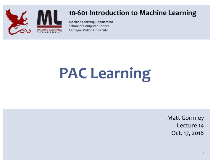 pac learning