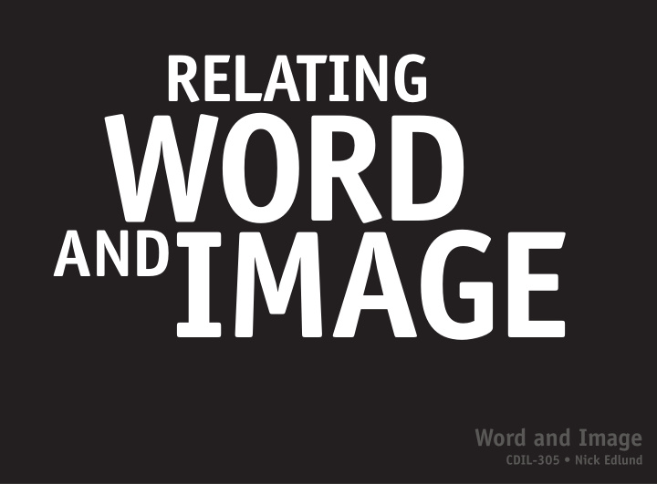 word and image