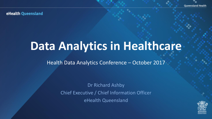 data analytics in healthcare
