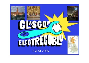 iGEM  2007    Talk Outline  Background  System design  Novel reporter system