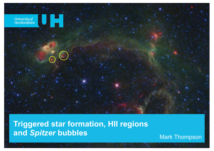 triggered star formation hii regions and spitzer bubbles