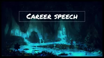 Career speech  In 8th grade I valued... I wanted to be an artist so I read about Aliza. Aliza is an