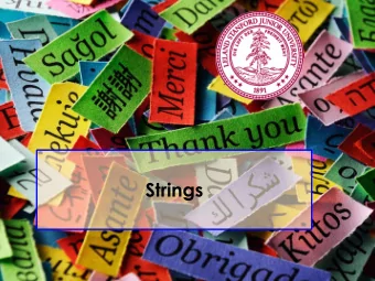 Strings  Final Project Example  How would you make this?    Take a deep breath  Final