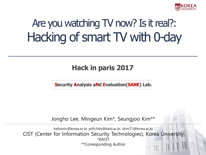 hacking of smart tv with 0 day