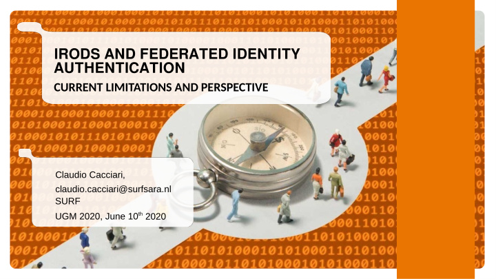 irods and federated identity authentication