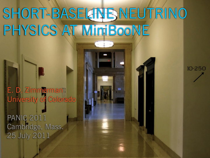 short baseline neutrino physics at miniboone
