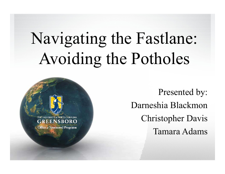 navigating the fastlane avoiding the potholes