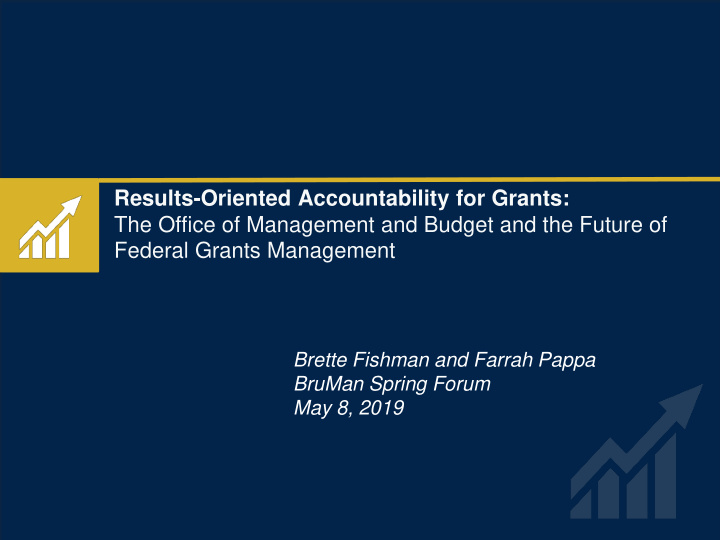 results oriented accountability for grants the office of
