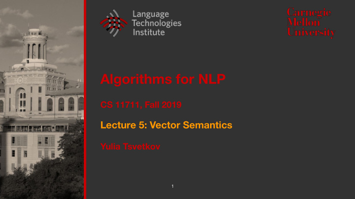 algorithms for nlp