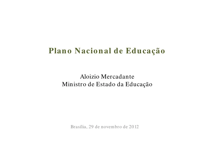 plano nacional de educa o