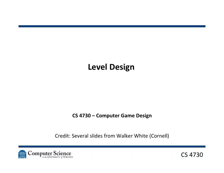 level design