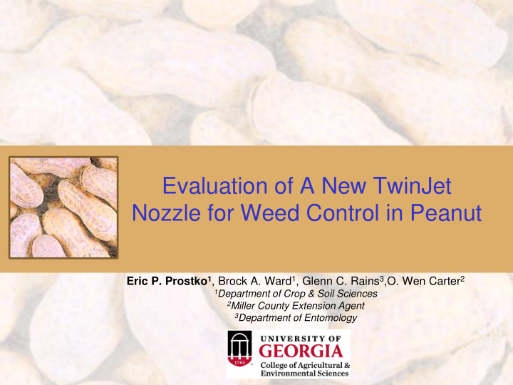 evaluation of a new twinjet nozzle for weed control in
