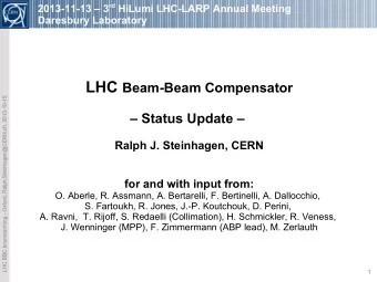 2 )  1 2 ( r r )= Ne ( 1 +  r  ]   ) E (  [ 1  e 2  0 r  r  LHC BBC